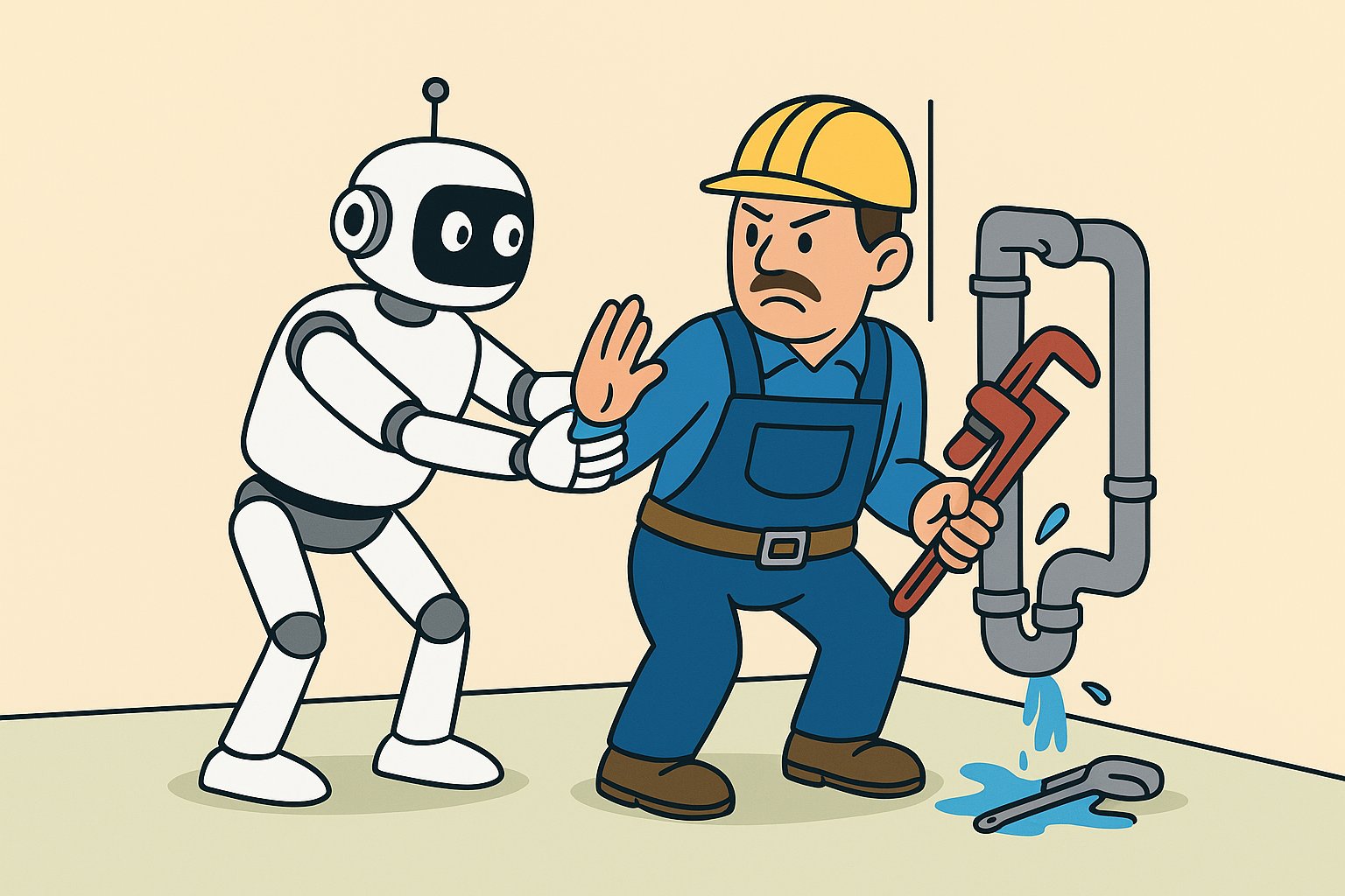 ‘AI can’t replace blue collar jobs’