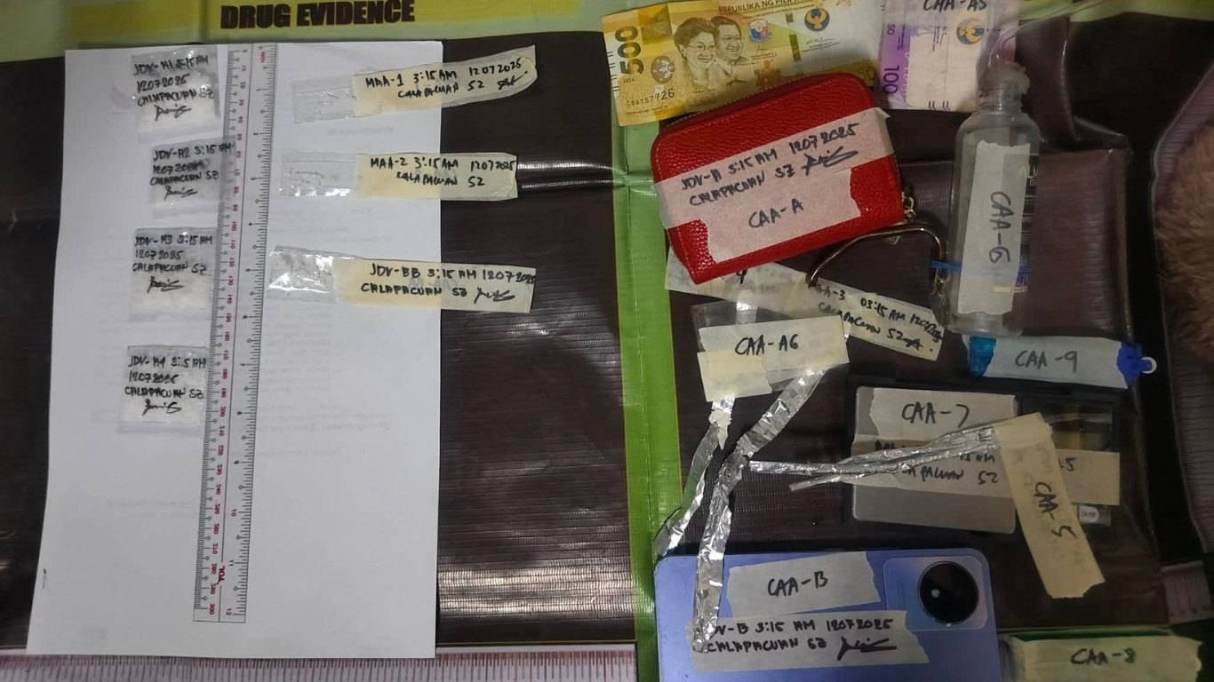 Female drug den operator falls