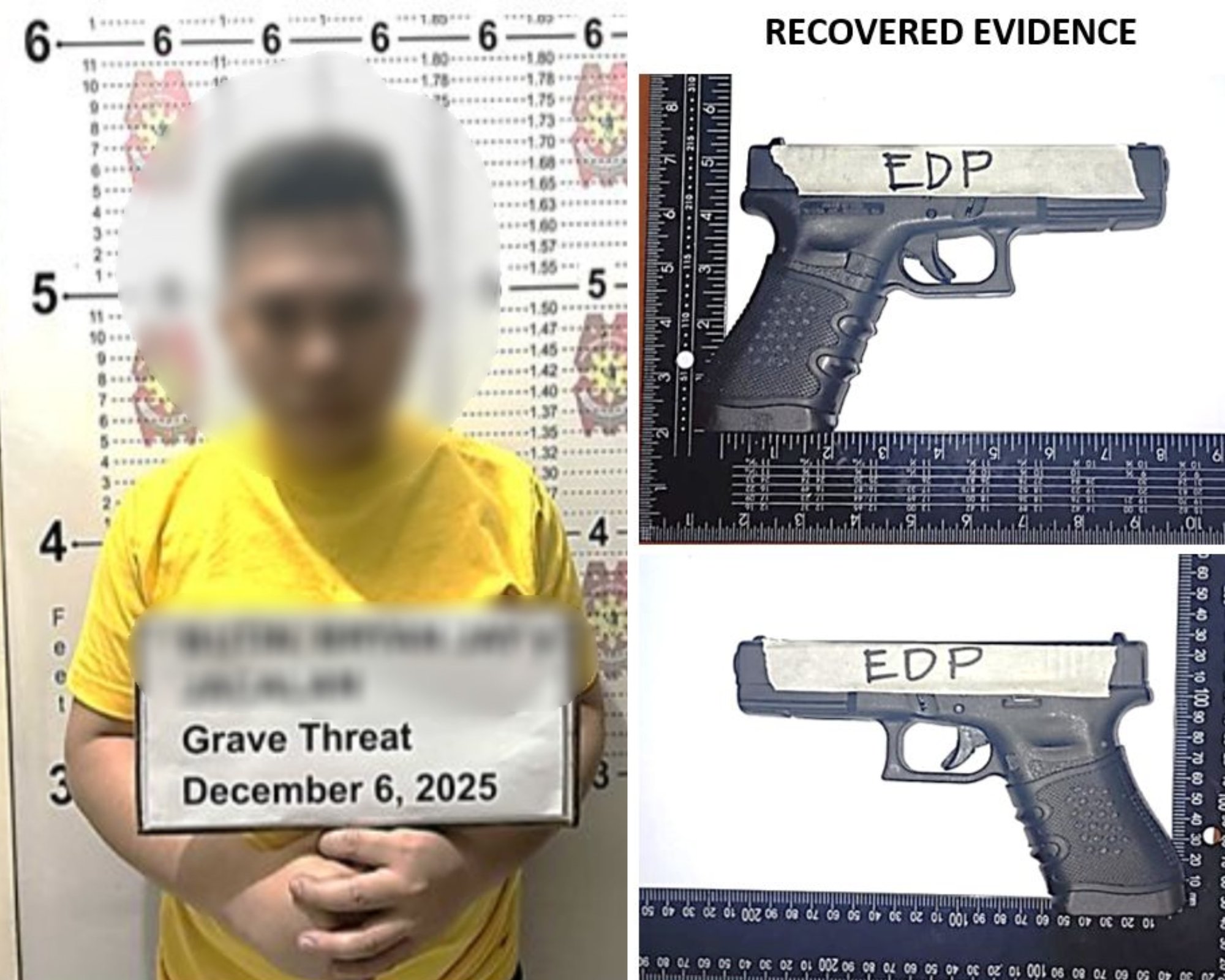 Gov’t operative arrested for brandishing gun in Parañaque