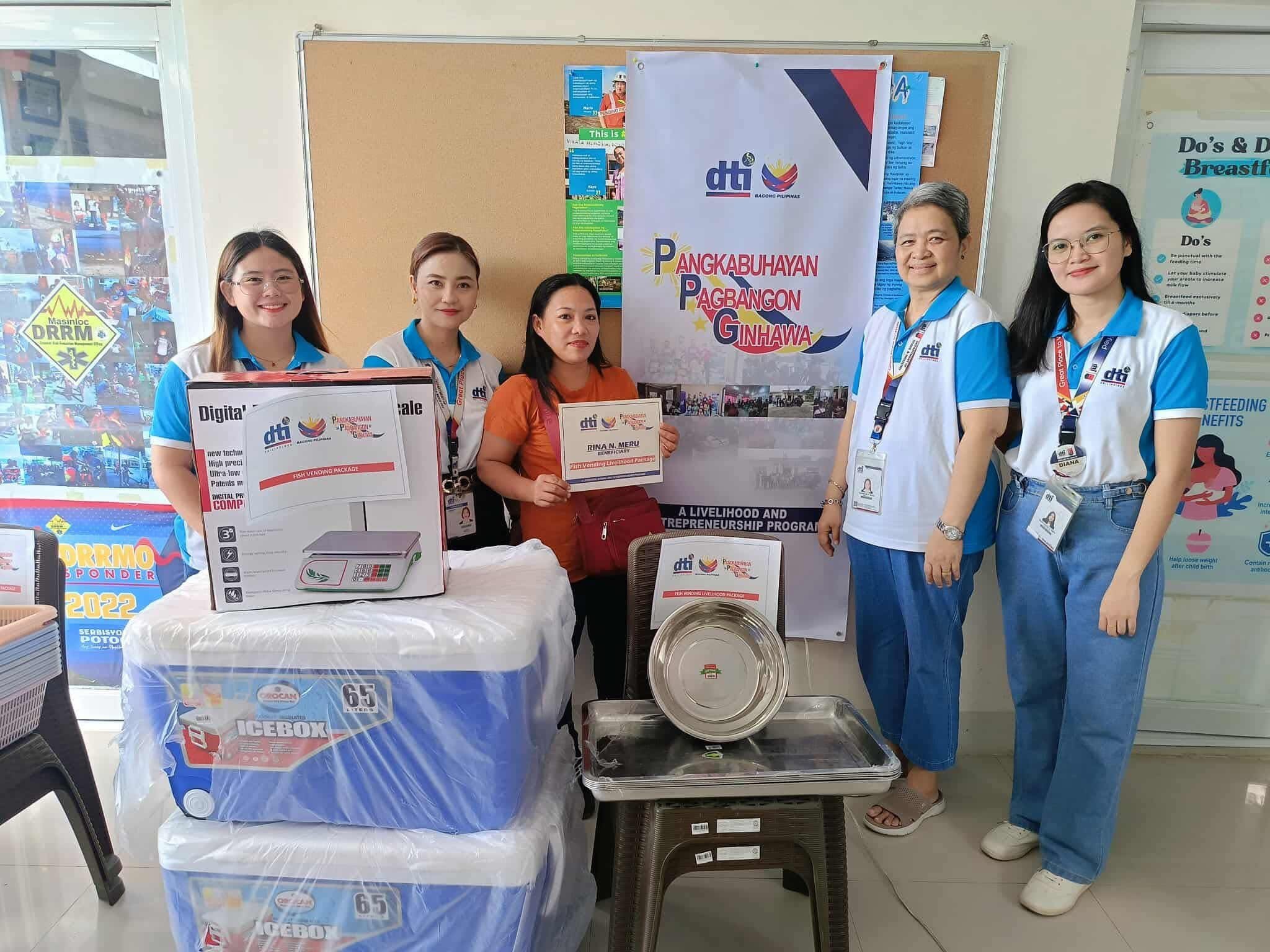 DTI Zambales holds skills training, distributes livelihood aid