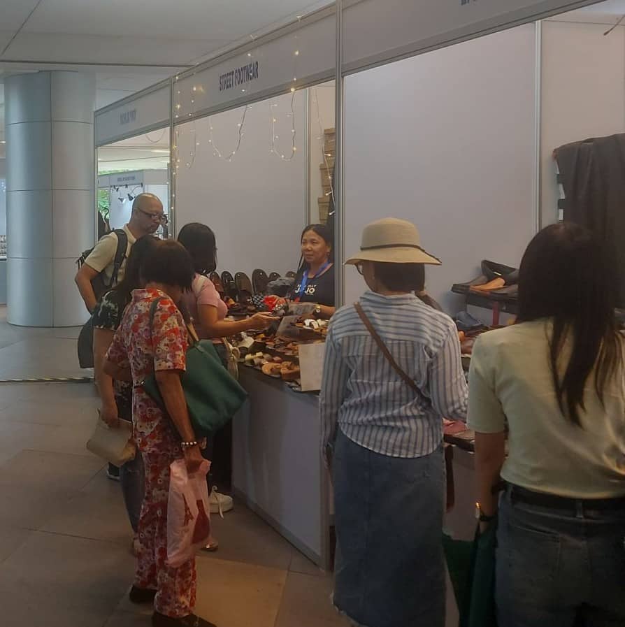 VISITORS checking out Marikina shoes.