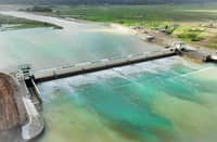 The newly completed Bacsay Water Impounding Dam in Claveria