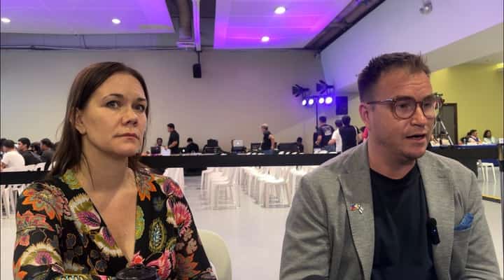 (LEFT) Elisa Vepsalainen, CEO of Finnish Recruitment Agency Silkkitie, (RIGHT) Business Development Manager at Business Finland Joonas Halla