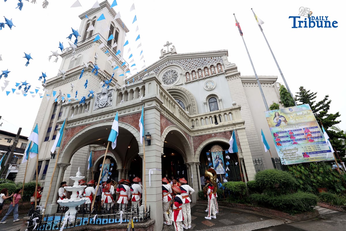 Devotees attended the Mass of the Blessed Virgin Mary for the Feast of the Immaculate Conception and lit candles at the Immaculate Conception Cathedral of Cubao in Quezon City on Monday, 8 December 2025.
