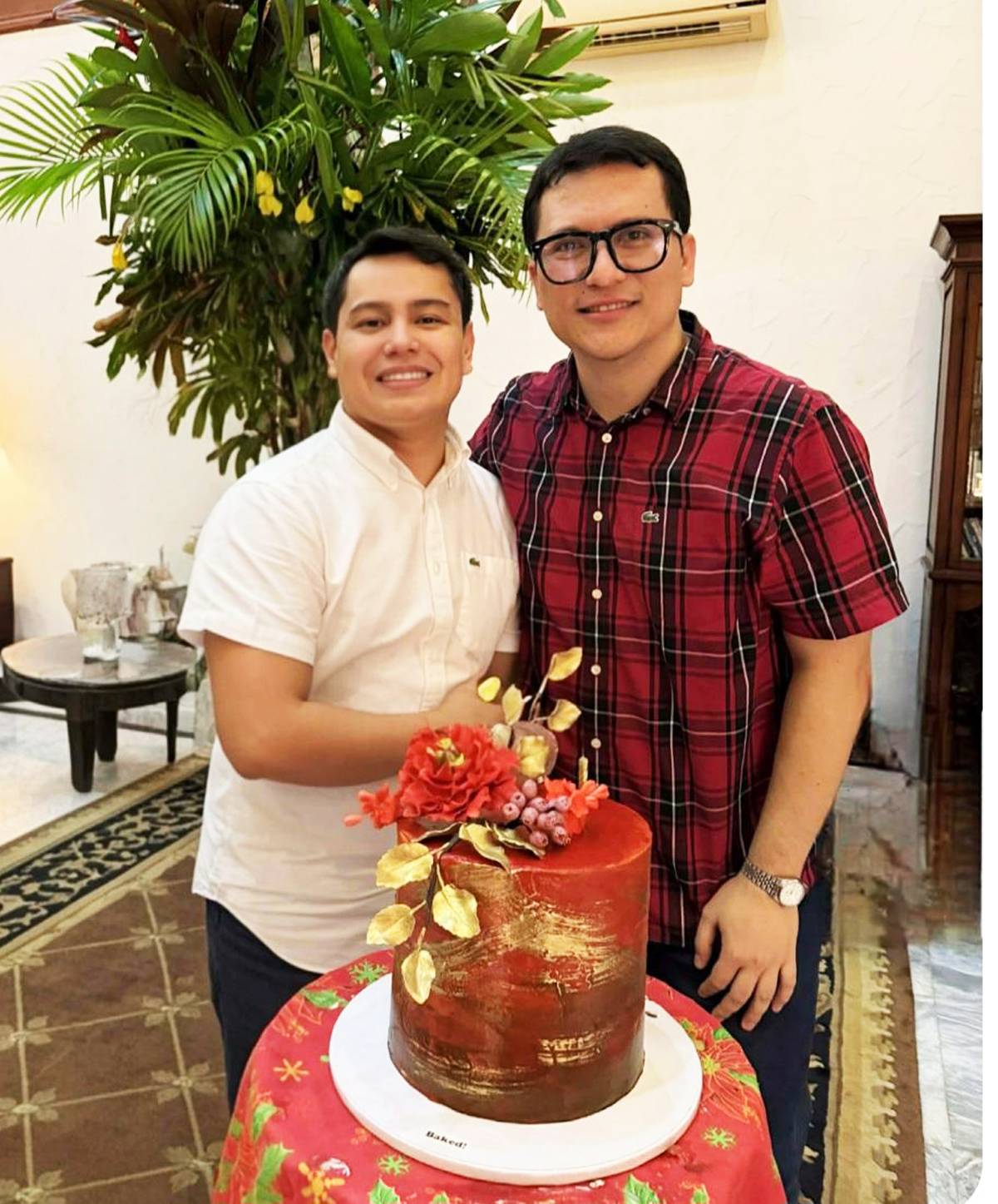 JP Lim with birthday celebrator Randolph Libres.
