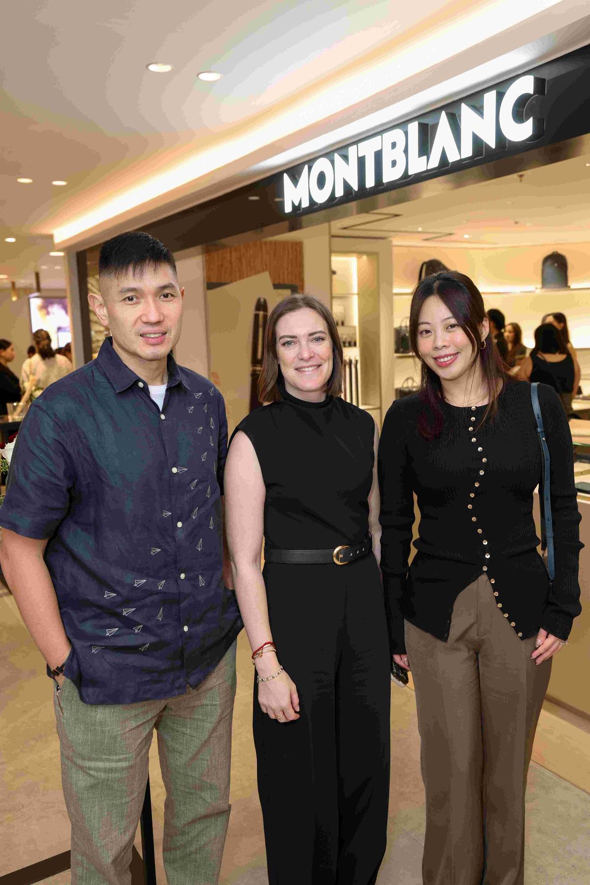 MICHAEL Huang, senior vice president for Store Development and Expansion of Rustan Commercial Corporation; Maika Bergamot, area sales manager, SEA; and Samantha Tham, Marketing and Communications manager, SEA
