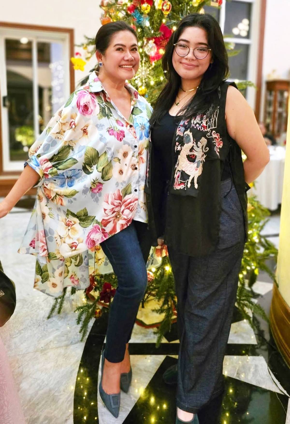 SONIA Yuvallos with daughter Andreiana.
