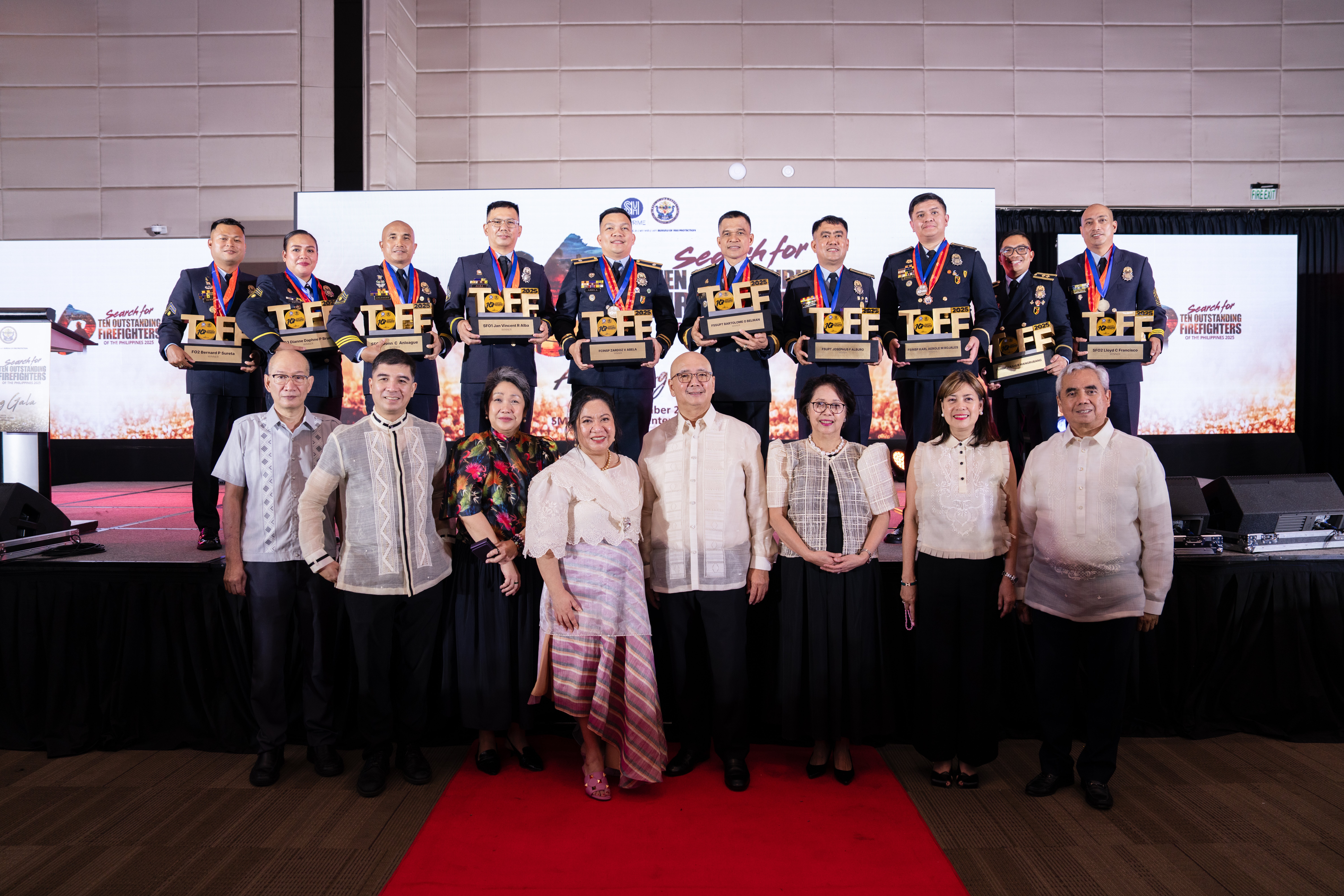 SM Prime, BFP honor 2025 Ten Outstanding Firefighters for heroism and service