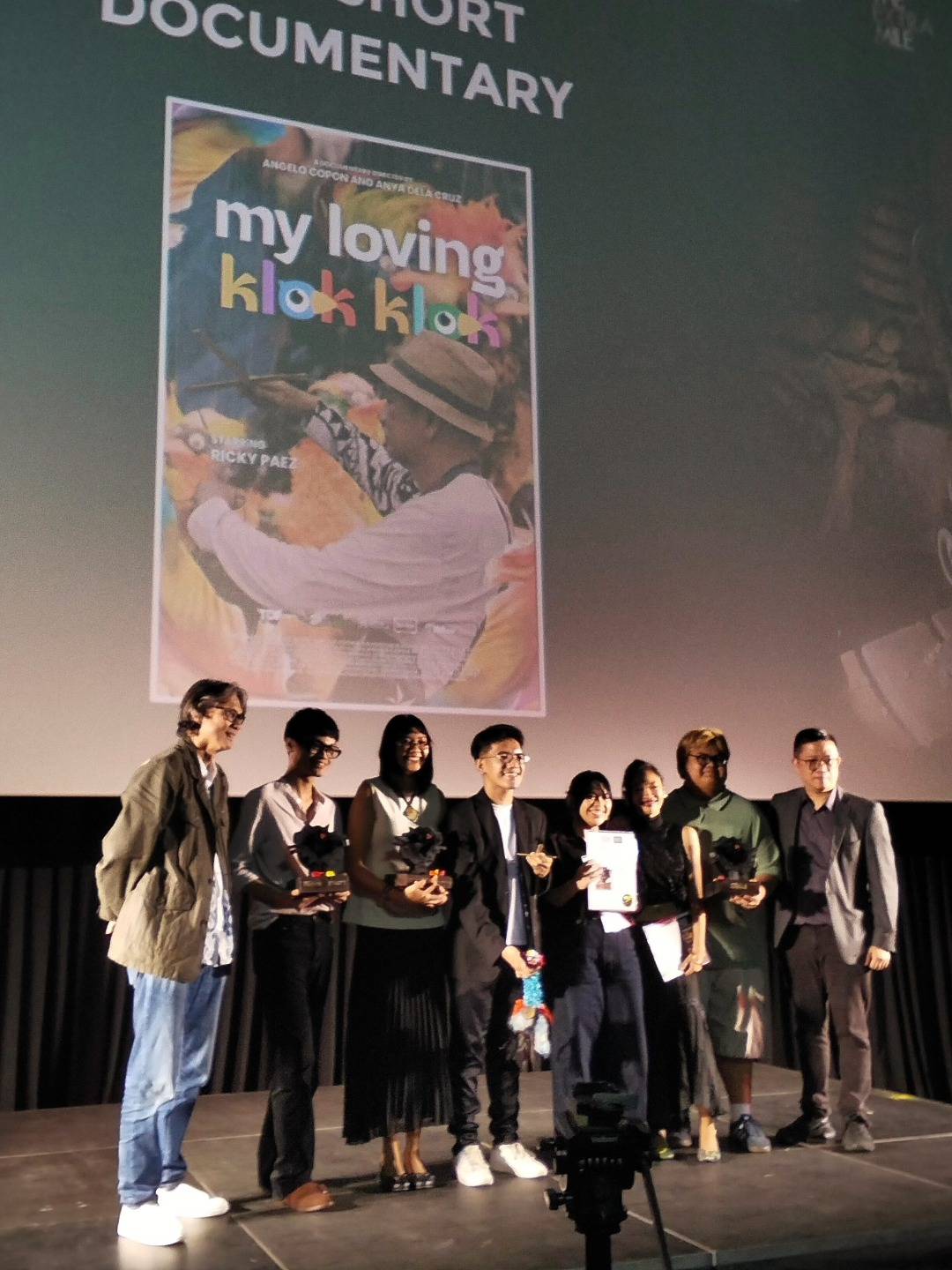 "My Loving Klok Klok" bagged three awards at the Know Your North Film Festival: Best Documentary for Luzon, Best Overall Documentary, and the Culture, Arts, and Heritage Award.