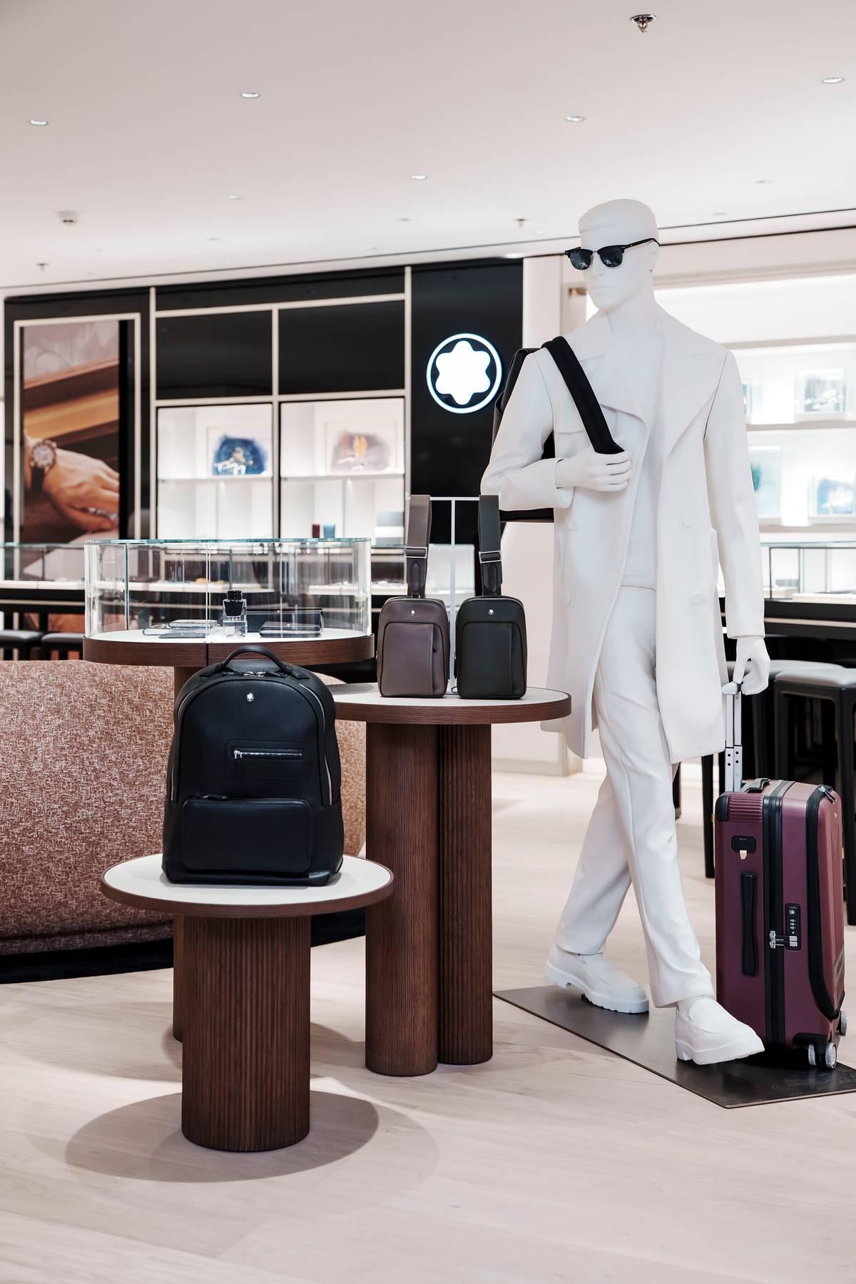 THE boutique’s interior feels brighter, with half the space devoted to Montblanc’s leather goods, such as bags, wallets, and accessories.