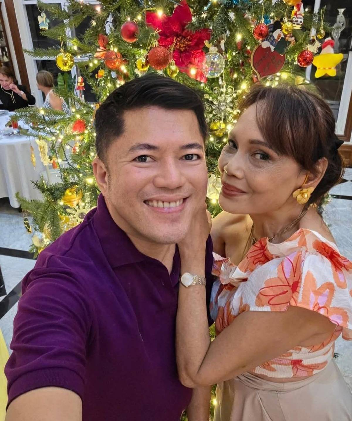 ZANDRO Sy Guillo with Tessie Javier.