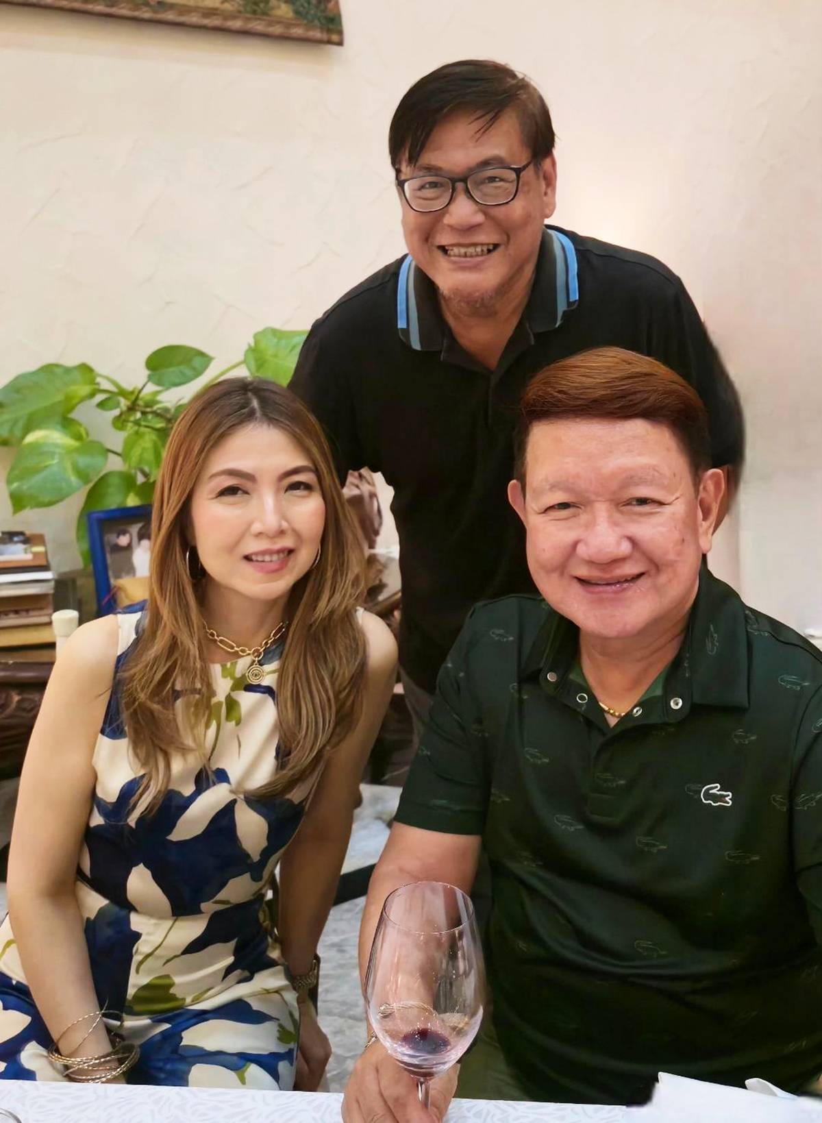 JAIME Chua with Lanie Zosa and Albert Garbanzos.