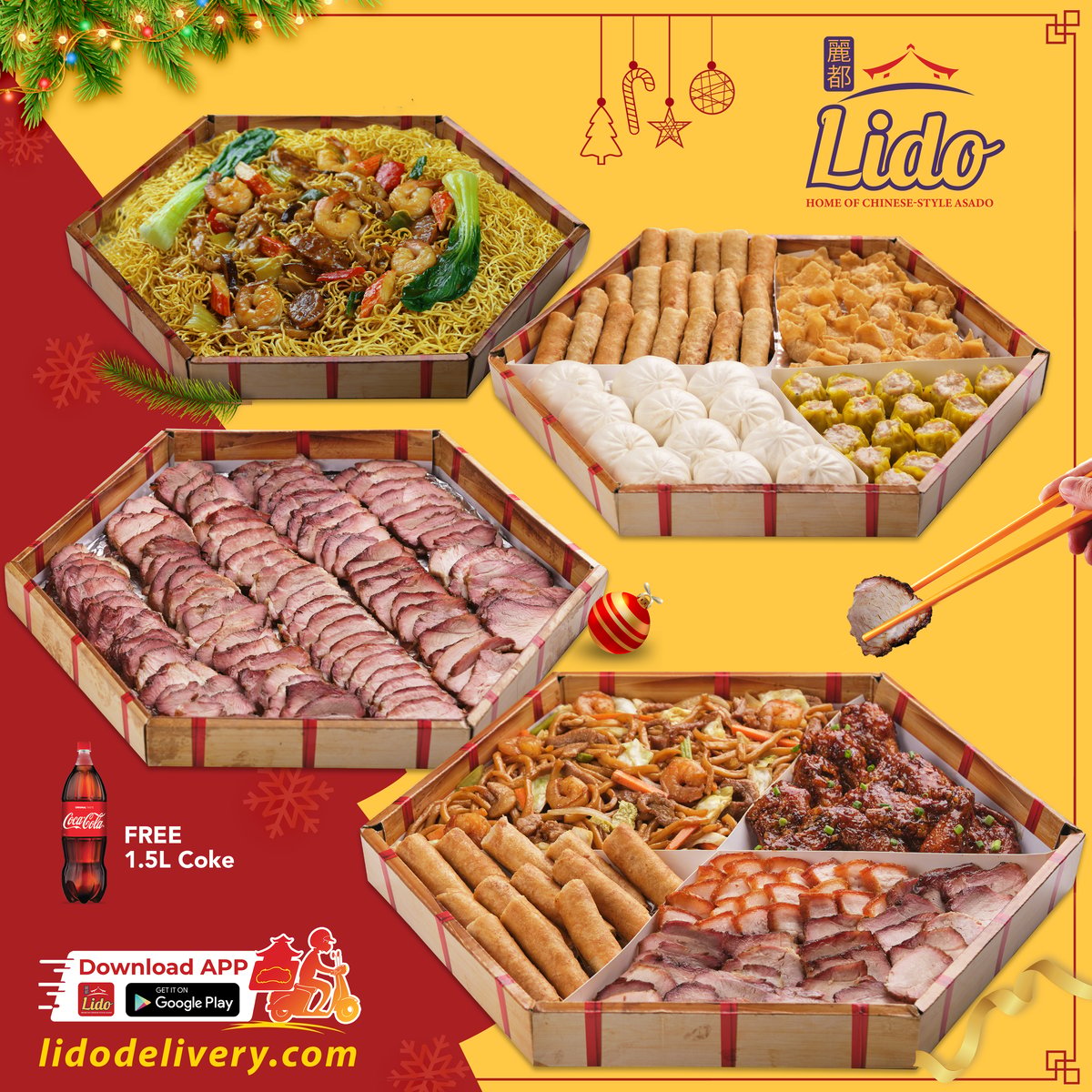 Make every Christmas gathering memorable with Lido’s festive platters