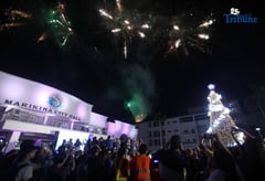 Marikina lights up giant Christmas tree for cityhood anniversary