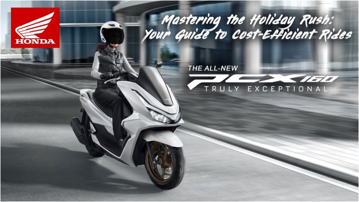 Honda: Fuel-saving PCX160 ideal for heavy Christmas traffic