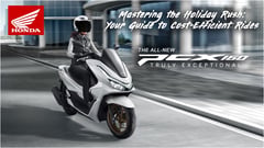 Honda: Fuel-saving PCX160 ideal for heavy Christmas traffic