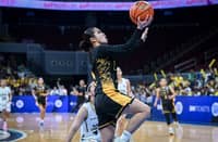 KARYLL Sierba soars for a layup to lead the UST Tigresses to a 95-70 win over the NU Lady Bulldogs in Game 2 of their UAAP Season 88 women’s basketball tournament best-of-three finals series on Wednesday.