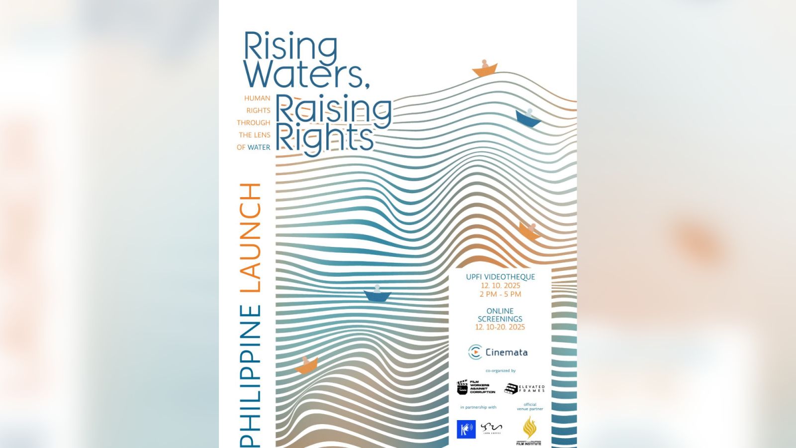 Films on water and human rights open 10 December