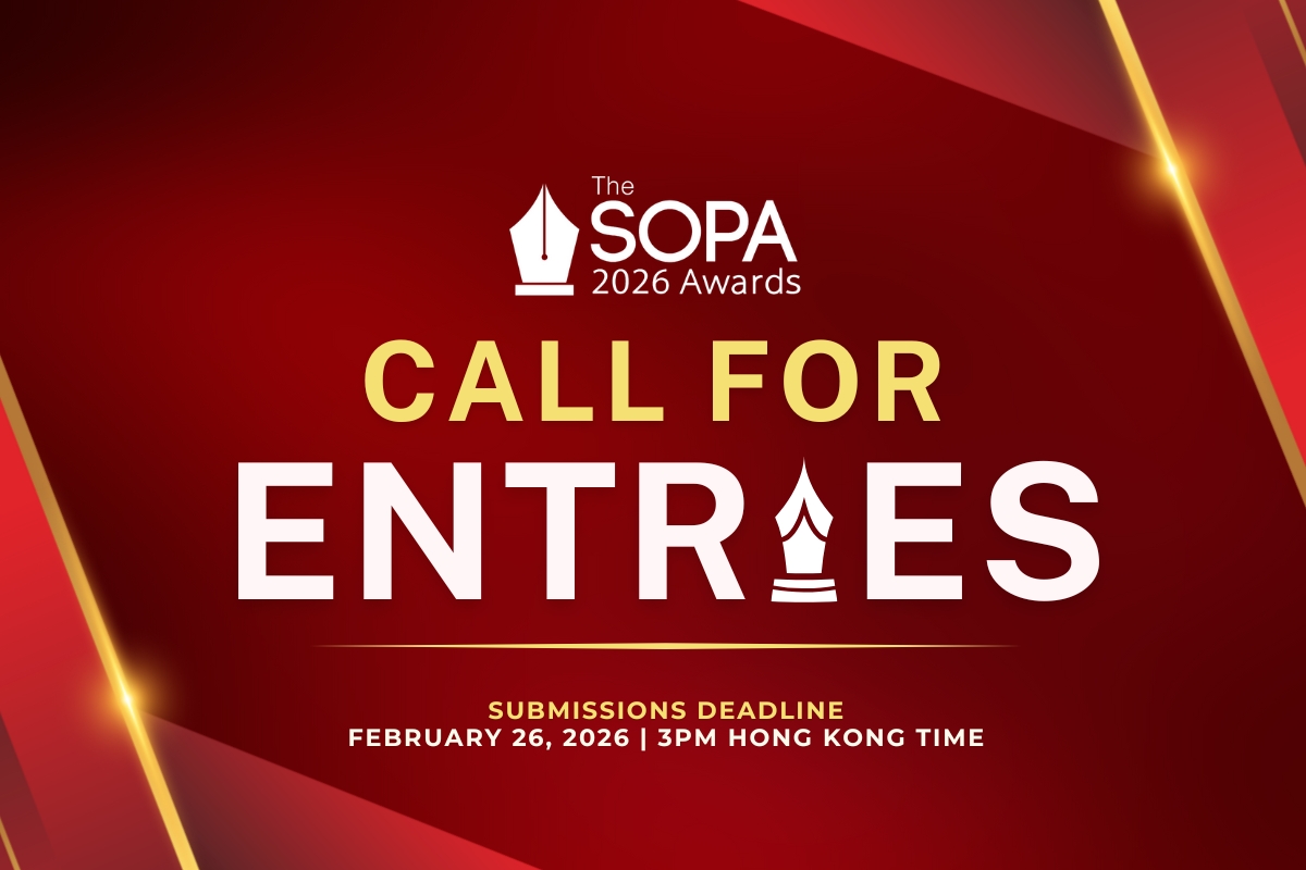 SOPA 2026 Journalism Awards now open for entries