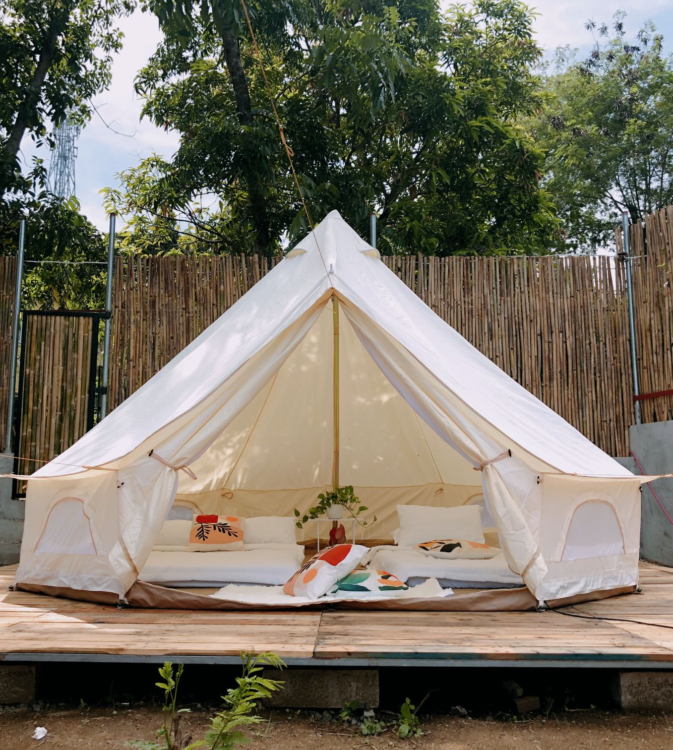THE backyard glamp in Dona Remedios Trinidad in Bulacan.