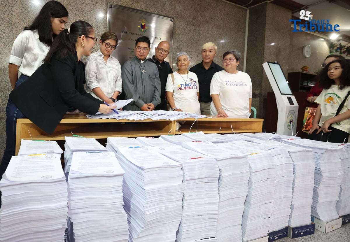 Religious groups file a complaint affidavit before the Office of the Ombudsman on Friday, December 12, 2025, against Vice President Sara Duterte and 15 officials from the Office of the Vice President and the Department of Education, alleging the diversion, misuse, and concealment of P612.5 million in confidential funds through coordinated schemes across both agencies.