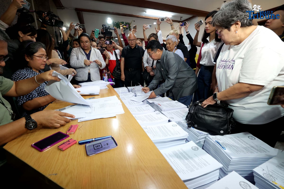 Religious groups file a complaint affidavit before the Office of the Ombudsman on Friday, December 12, 2025, against Vice President Sara Duterte and 15 officials from the Office of the Vice President and the Department of Education, alleging the diversion, misuse, and concealment of P612.5 million in confidential funds through coordinated schemes across both agencies.