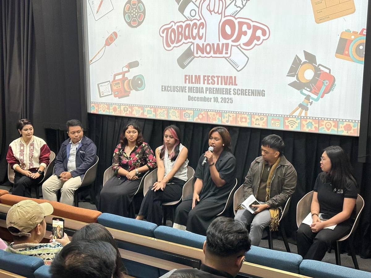 PANELISTS at the press conference for ‘TobaccOff Now’ at Cinema 76.