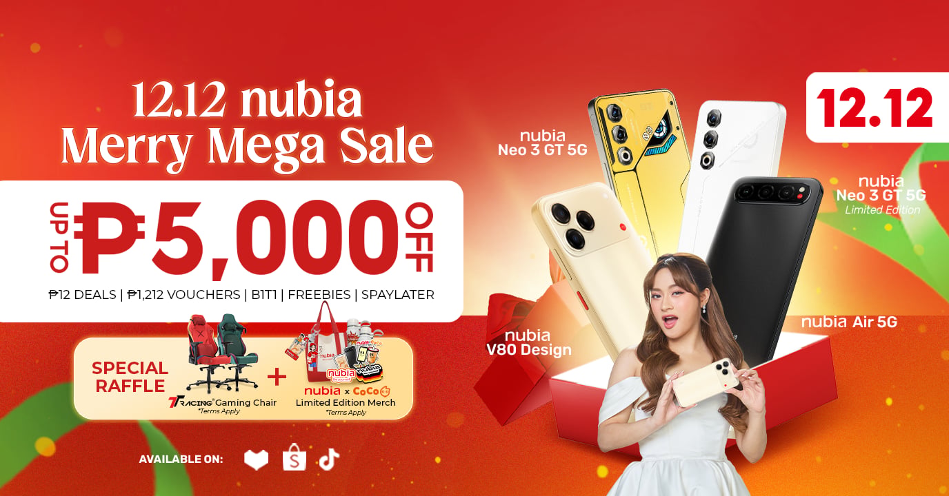 Nubia mounts 12.12 holiday sale