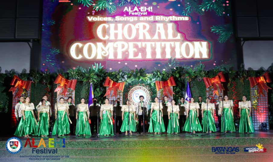 The Choral Competition added more to the festive air as melodies serenaded Batangueños.