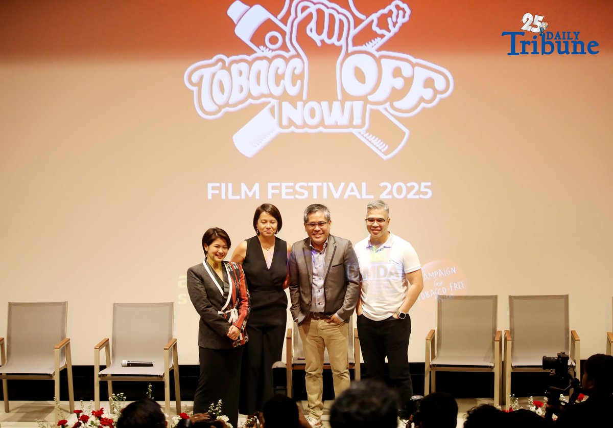 (December 13 2025) Metro Manila Film Festival (MMFF) on Saturday, December 13 2025, hosted the TobaccOFF NOW! Film Festival, Six youth-produced films took center stage, bringing together educators, health officials, policymakers, media, and youth advocates to address the growing health and social impacts of tobacco and vape use among Filipino students. Organized by Amber Studios in partnership with the MMDA, MMFF, and several advocacy groups, the festival marked a significant milestone in youth-led public health advocacy. The event forms part of a broader national campaign empowering young people to use film to challenge industry tactics, reshape culture, and promote informed choices among their peers, held at MMDA main office in Pasig City. Photo/Analy Labor