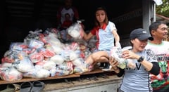 Bong Go gives aid to typhoon victims in Nasipit, Agusan del Norte