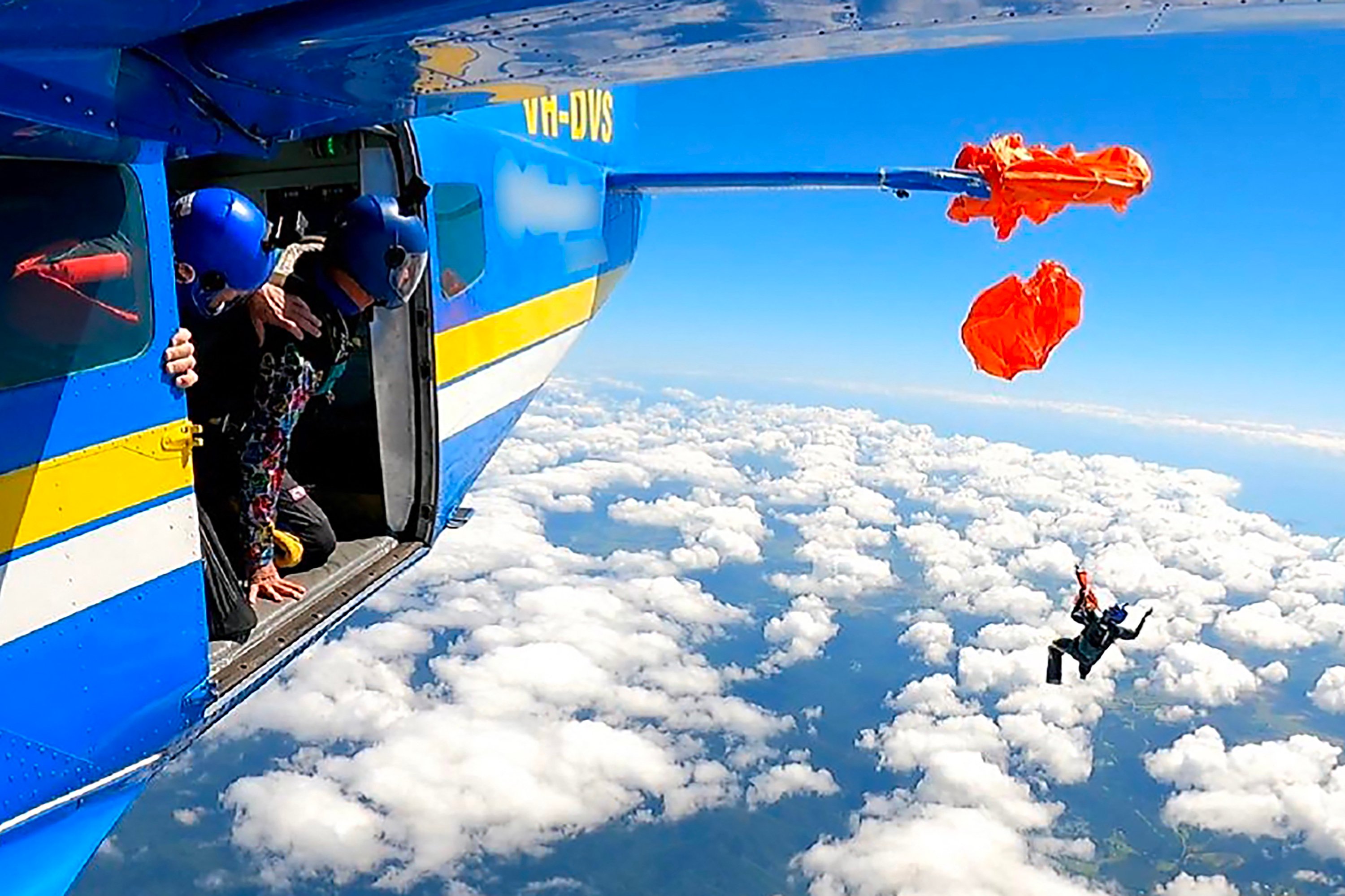 Skydiver survives plane-tail dangling incident in Australia