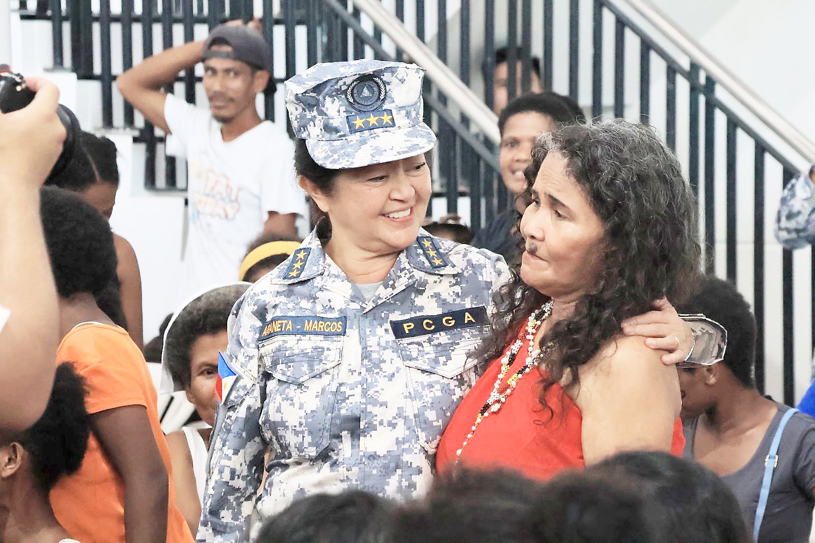 Aboard Gabriela Silang, service reaches shore