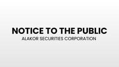 ALAKOR Securities Corporation to End Operations on January 31, 2026