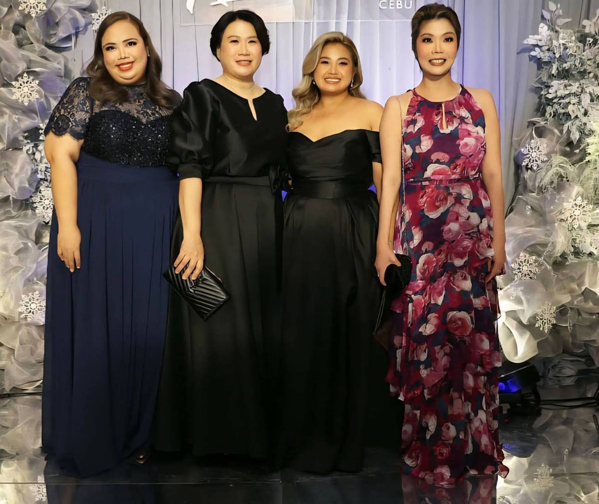 AMAPOLA Garcia, assistant director of Events with Sandra Yap, Mae Ko and Tisha Cue.