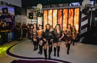 The SexBomb Girls perform during a mall show hosted by BingoPlus.