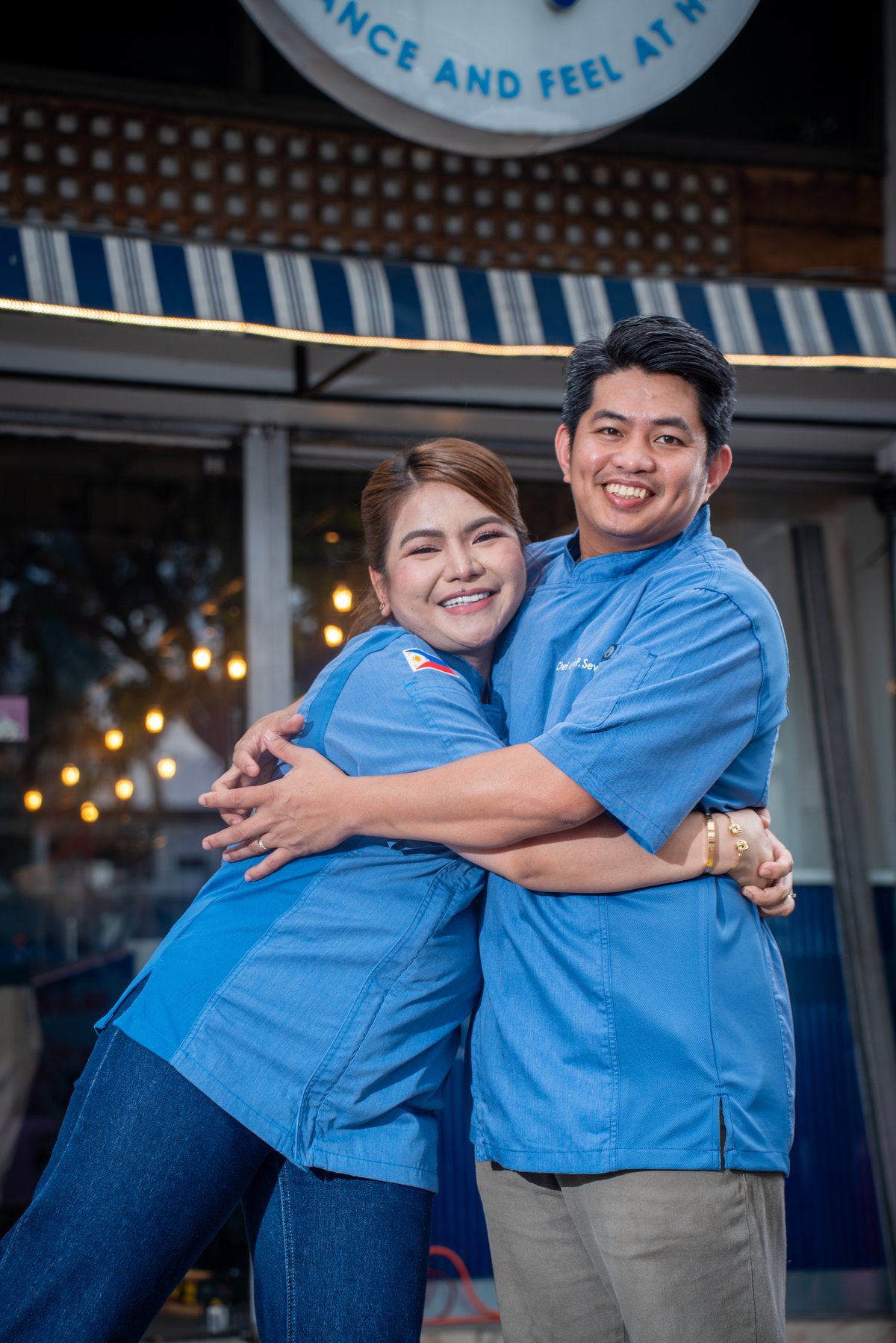 CHEF Cza and Chef Marvin Sevilla.