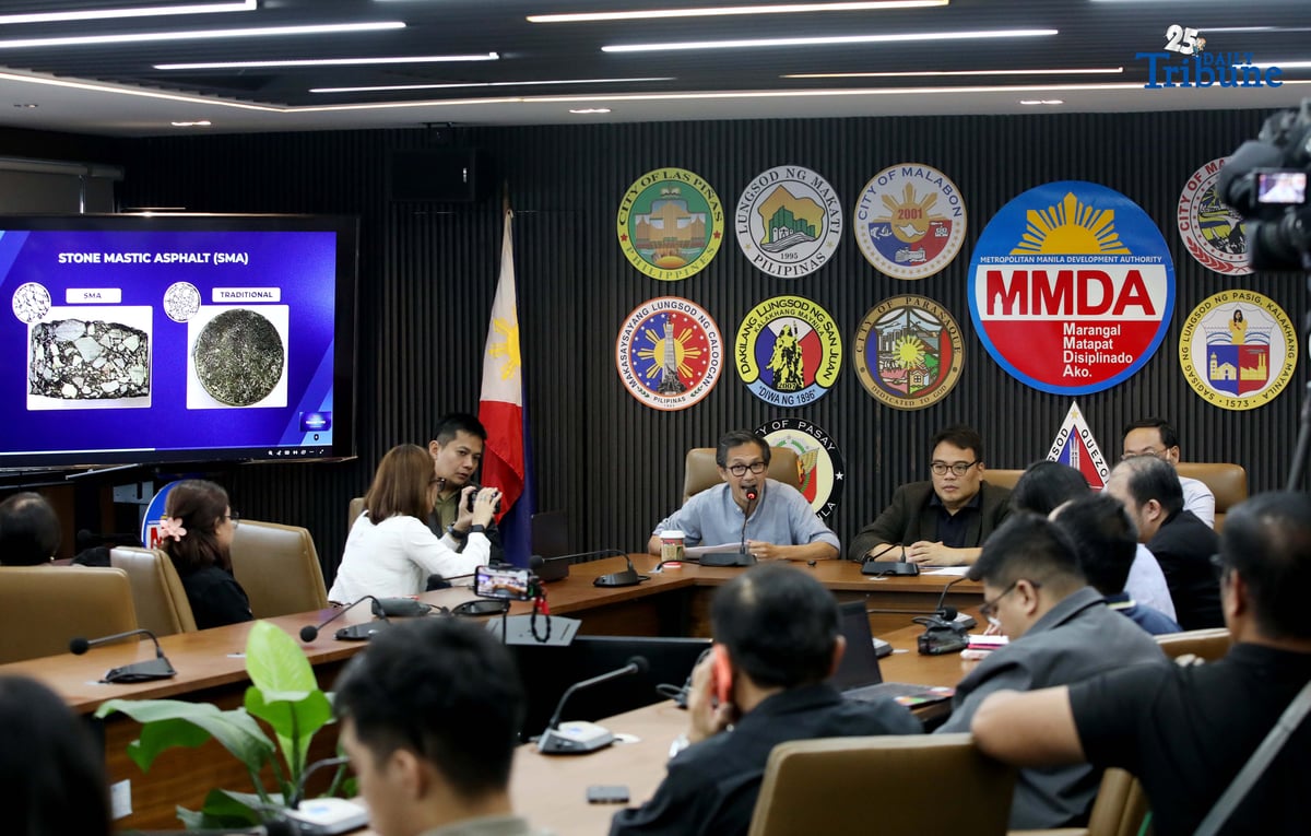 Department of Public Works and Highways (DPWH) Secretary Vince Dizon announces the revised EDSA rehabilitation plan during a press conference with Metropolitan Manila Development Authority (MMDA) officials and Department of Transportation (DOTr) Secretary Giovanni Lopez. The rehabilitation will begin on December 24, with 24-hour reblocking works and asphalt overlay of the EDSA busway lanes carried out during the holiday break, from 11 p.m. on December 24 until 4 a.m. on January 5, 2026. Dizon also said the project timeline has been shortened to eight months from the original two years.