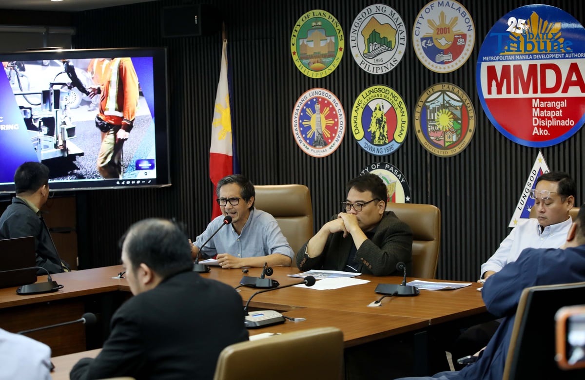Department of Public Works and Highways (DPWH) Secretary Vince Dizon announces the revised EDSA rehabilitation plan during a press conference with Metropolitan Manila Development Authority (MMDA) officials and Department of Transportation (DOTr) Secretary Giovanni Lopez. The rehabilitation will begin on December 24, with 24-hour reblocking works and asphalt overlay of the EDSA busway lanes carried out during the holiday break, from 11 p.m. on December 24 until 4 a.m. on January 5, 2026. Dizon also said the project timeline has been shortened to eight months from the original two years.