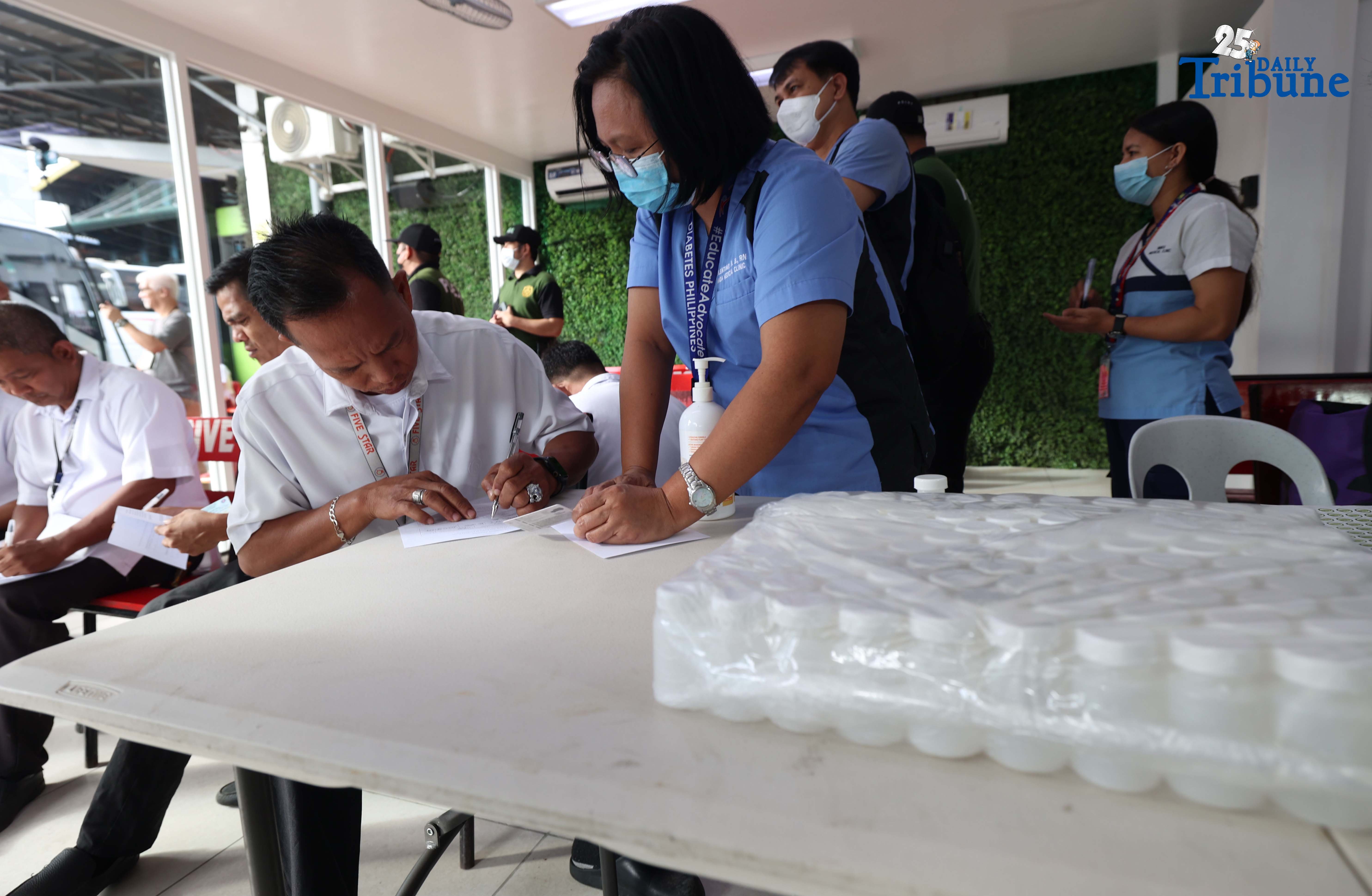 PDEA conducts random drug tests on bus drivers amid holiday rush