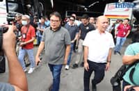 OFFICIALS from the Metropolitan Manila Development Authority, Department of Transportation, Land Transportation Office, and Land Transportation Franchising and Regulatory Board inspect provincial bus terminals in Cubao, Quezon City during the holiday travel period.