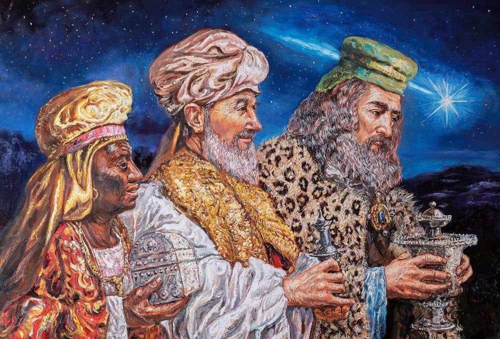 THE visit of the three Magi. The Magi were astrologers. Wise men from the East who studied the heavens