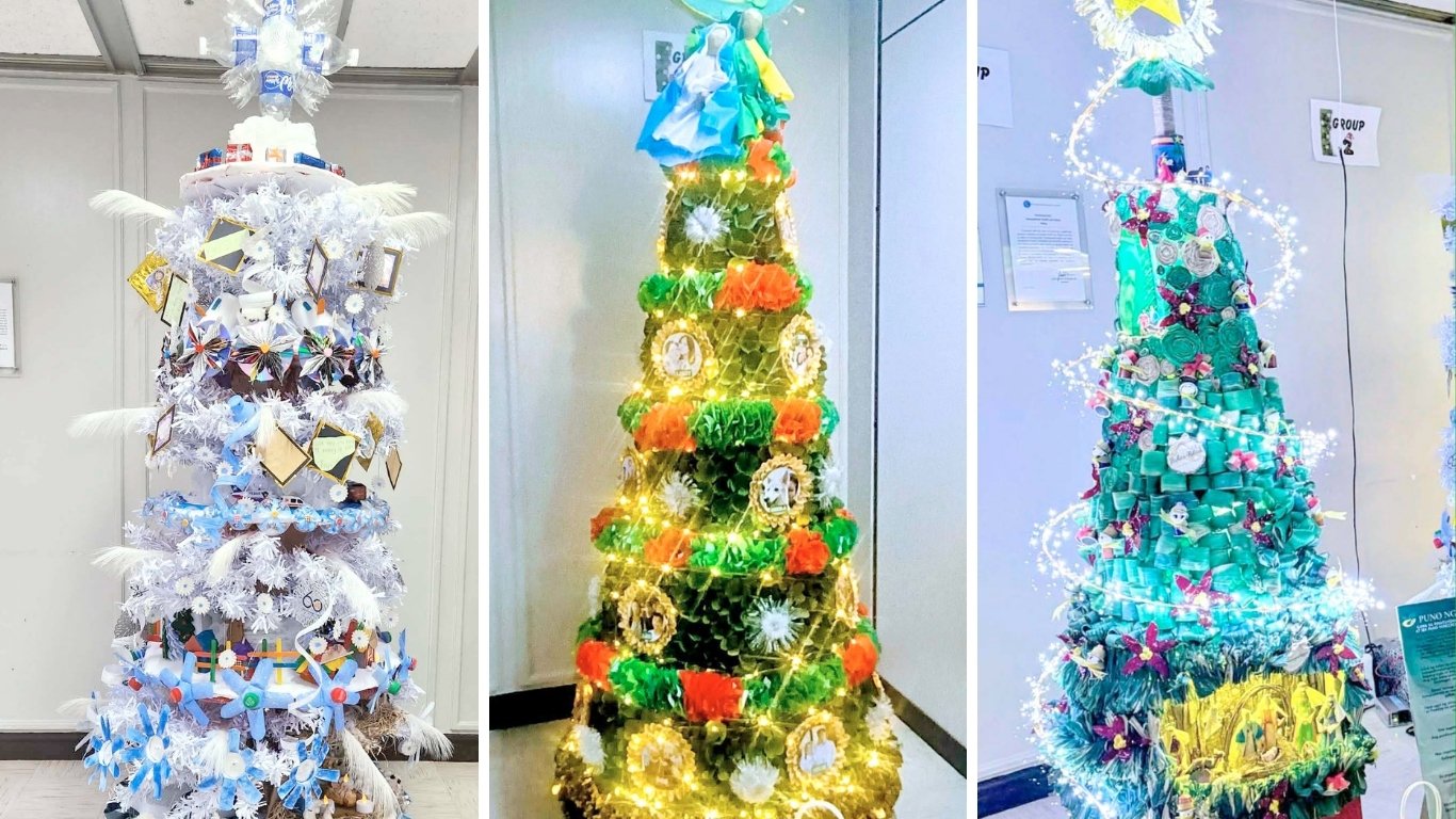 From waste to wonder: BSP office exemplifies government frugality through upcycled Christmas trees 