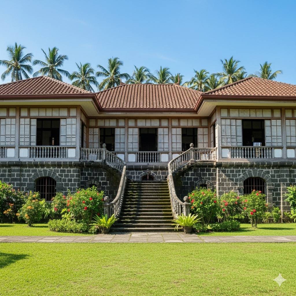Filipino architecture in a space called the ‘caida. ‘
