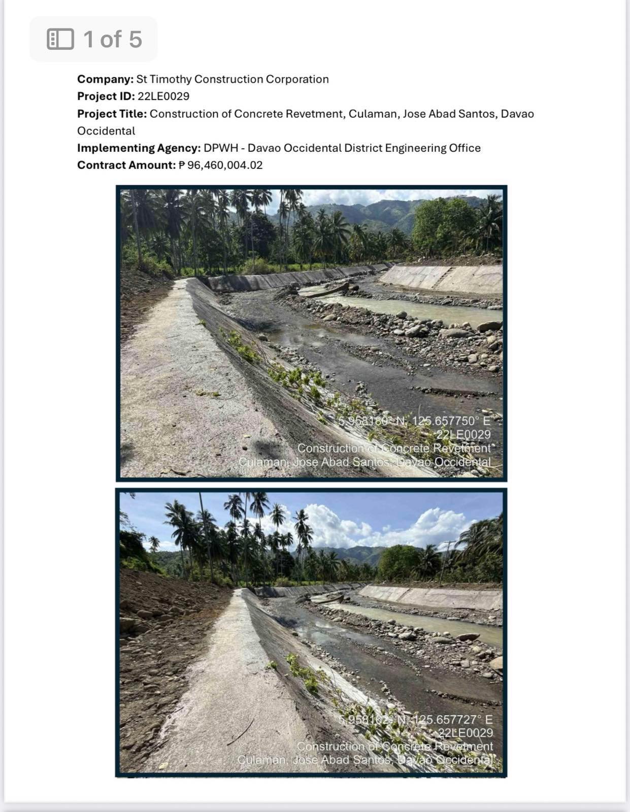 P96.5 million Davao Occidental flood control project nearly completed, not ‘ghost’