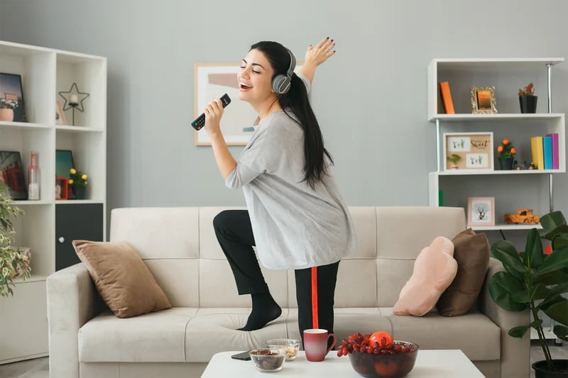 MAKE the staycation fun by holding your very own concert, sing your heart out and release those emotions.