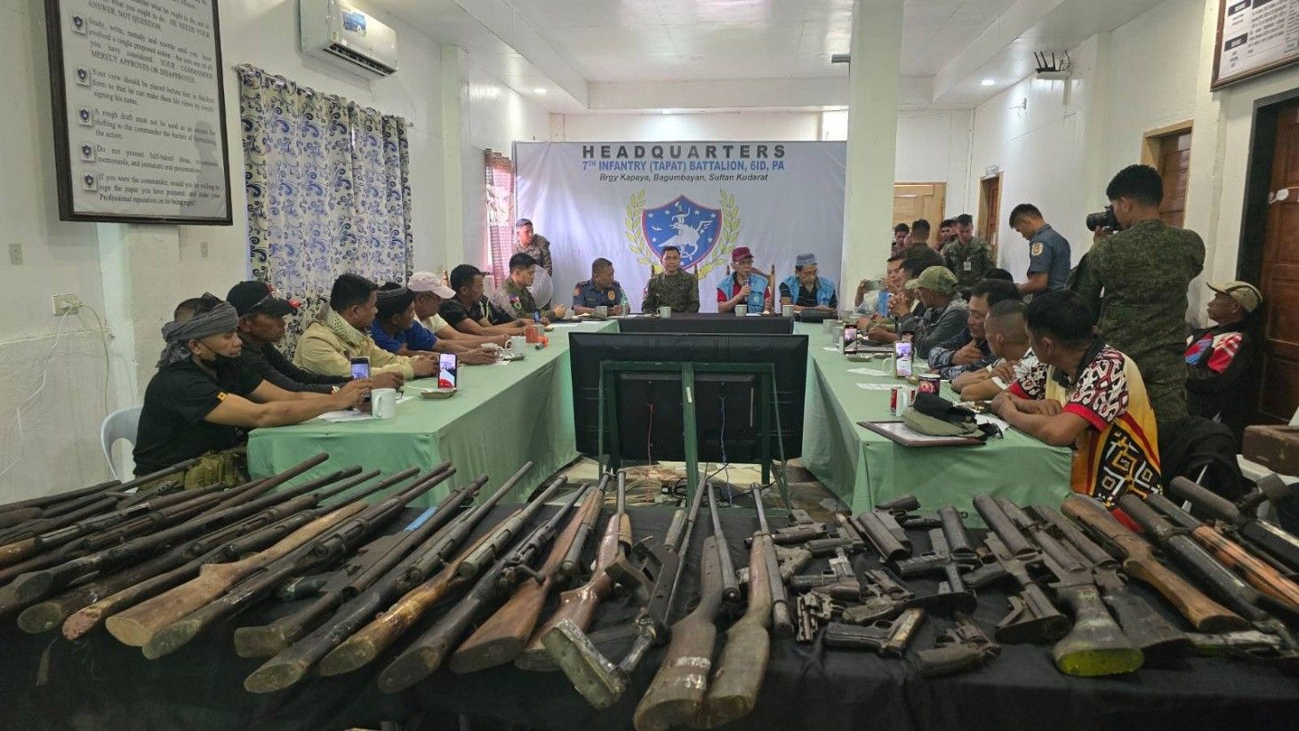Bagumbayan residents turn in firearms