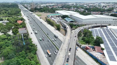 THE SLEX stretch experiences heavier holiday traffic. The Land Transportation Office launches a mobile hub to monitor road conditions and assist motorists.