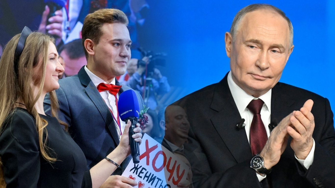 Journalist pops question at Putin presscon