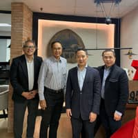 BRIAN Badilla, Sales and Marketing head of EVOxTerra, Atty. Rommel R. Gutierrez, Rashid Delgado and David Zaballero, general manager of EVOxTerra, come together for a commemorative photo to mark Hongqi Philippines’ induction as a CAMPI member.